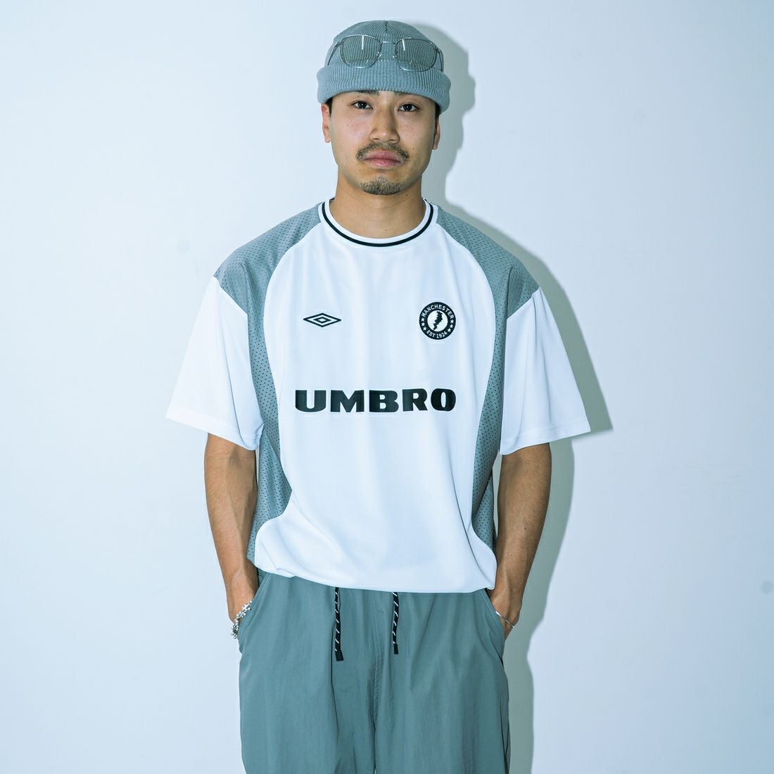 UMBRO [アンブロ] 別注 メッシュ切替 ゲームTシャツ [KBT101-NK-02-JF