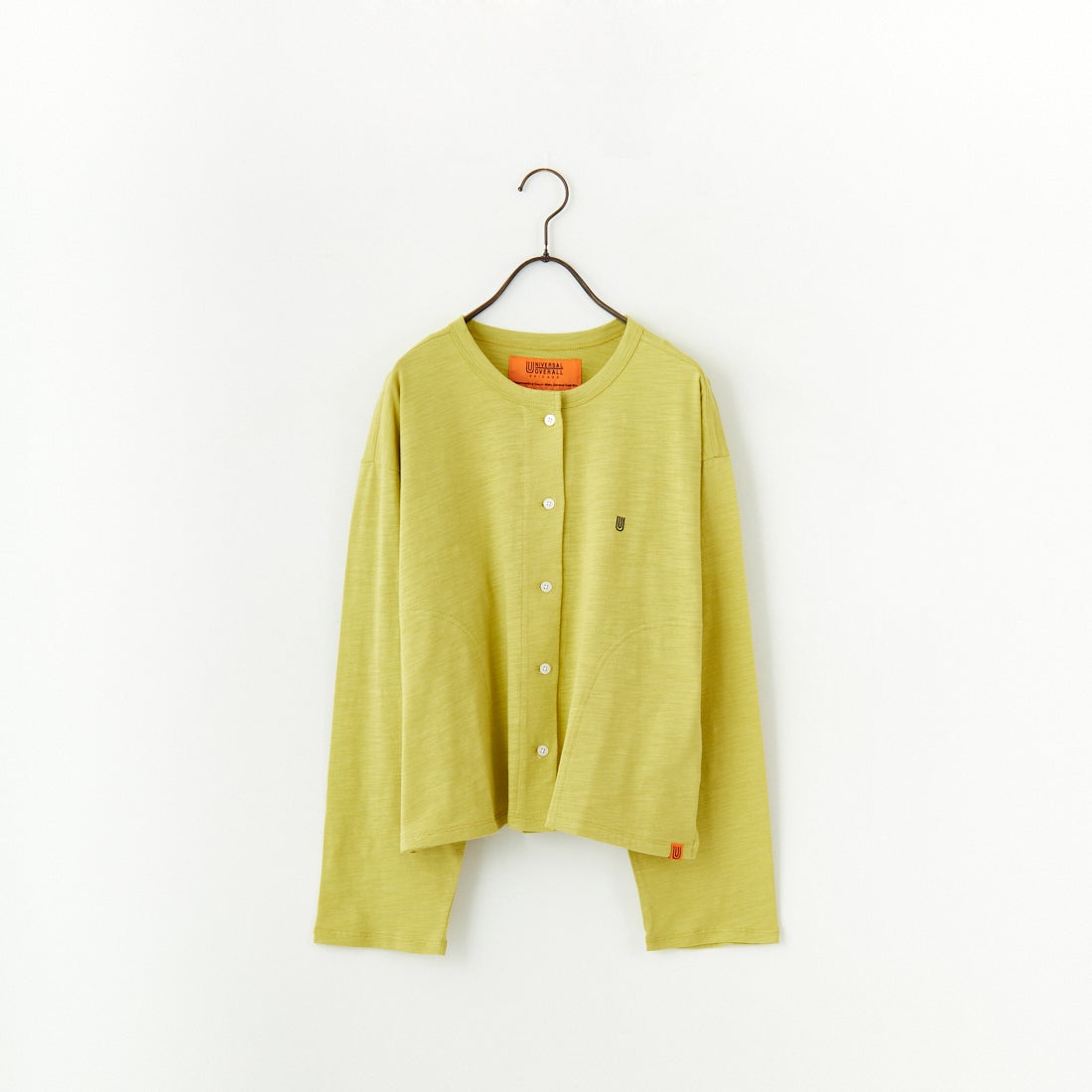 UNIVERSAL OVERALL [ユニバーサルオーバーオール] 別注 スラブカットカーディガン [U2512251IN-JF] PISTACHIO