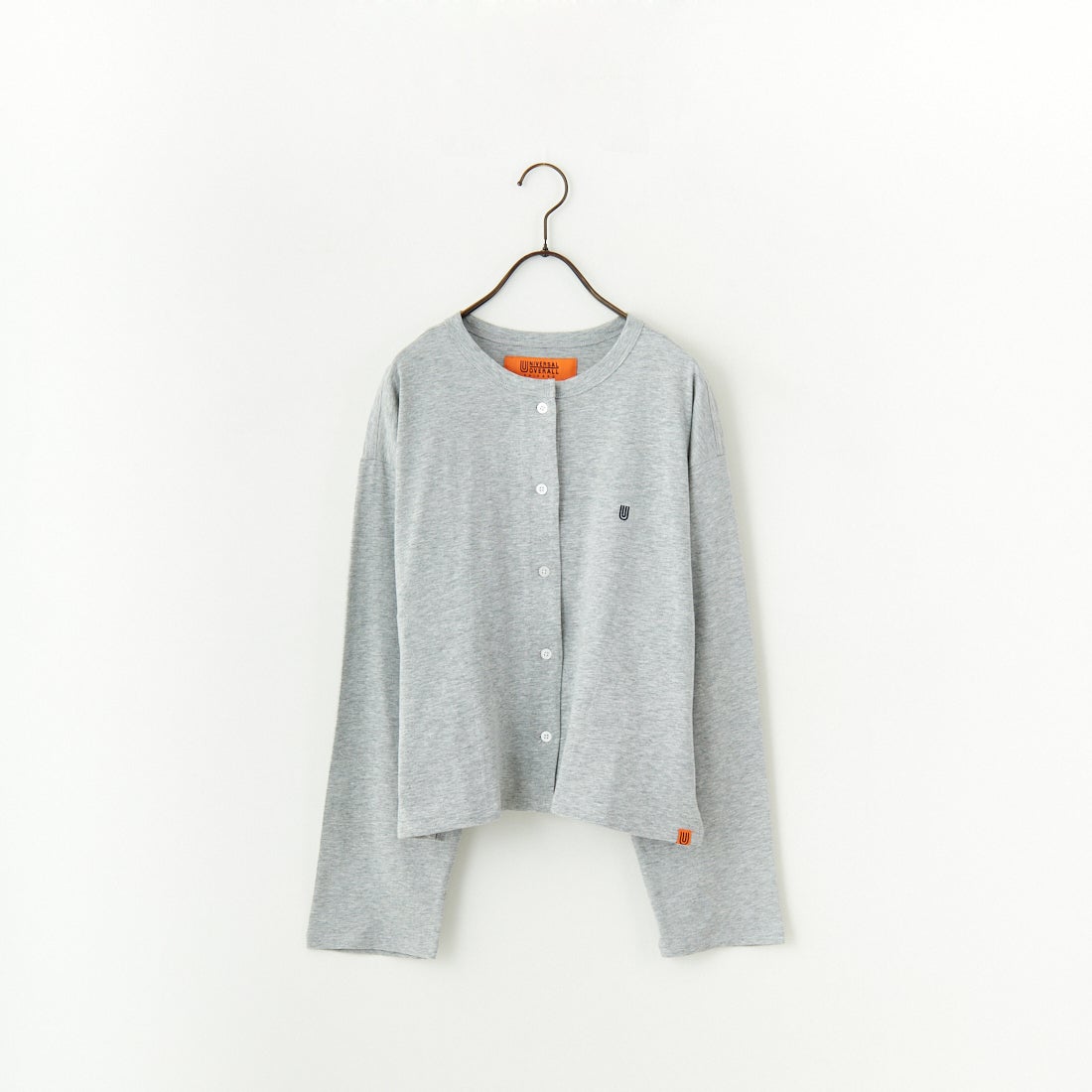 UNIVERSAL OVERALL [ユニバーサルオーバーオール] 別注 スラブカットカーディガン [U2512251IN-JF] GRAY