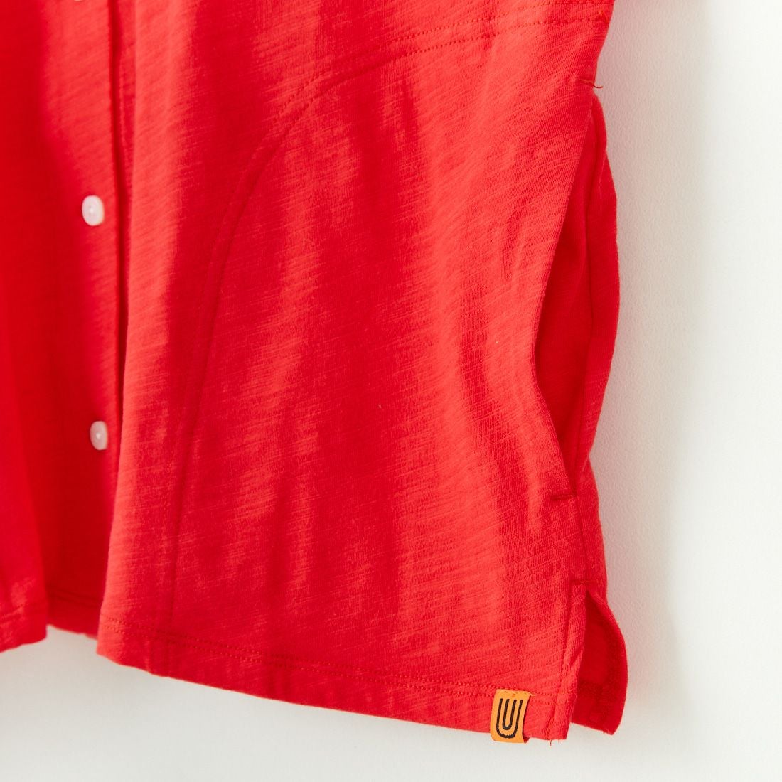 UNIVERSAL OVERALL [ユニバーサルオーバーオール] 別注 スラブカットカーディガン [U2512251IN-JF] RED