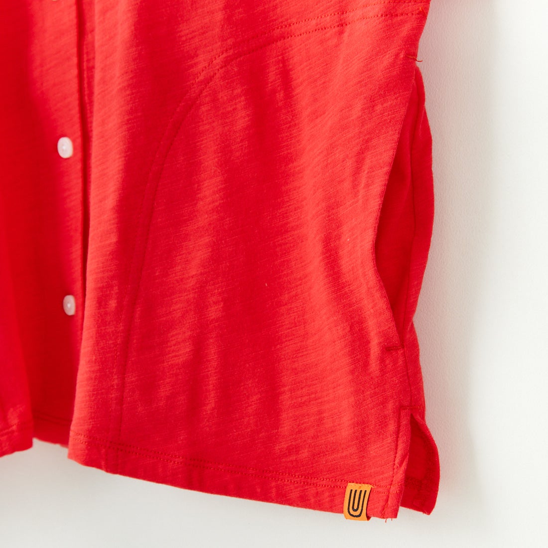 UNIVERSAL OVERALL [ユニバーサルオーバーオール] 別注 スラブカットカーディガン [U2512251IN-JF] RED