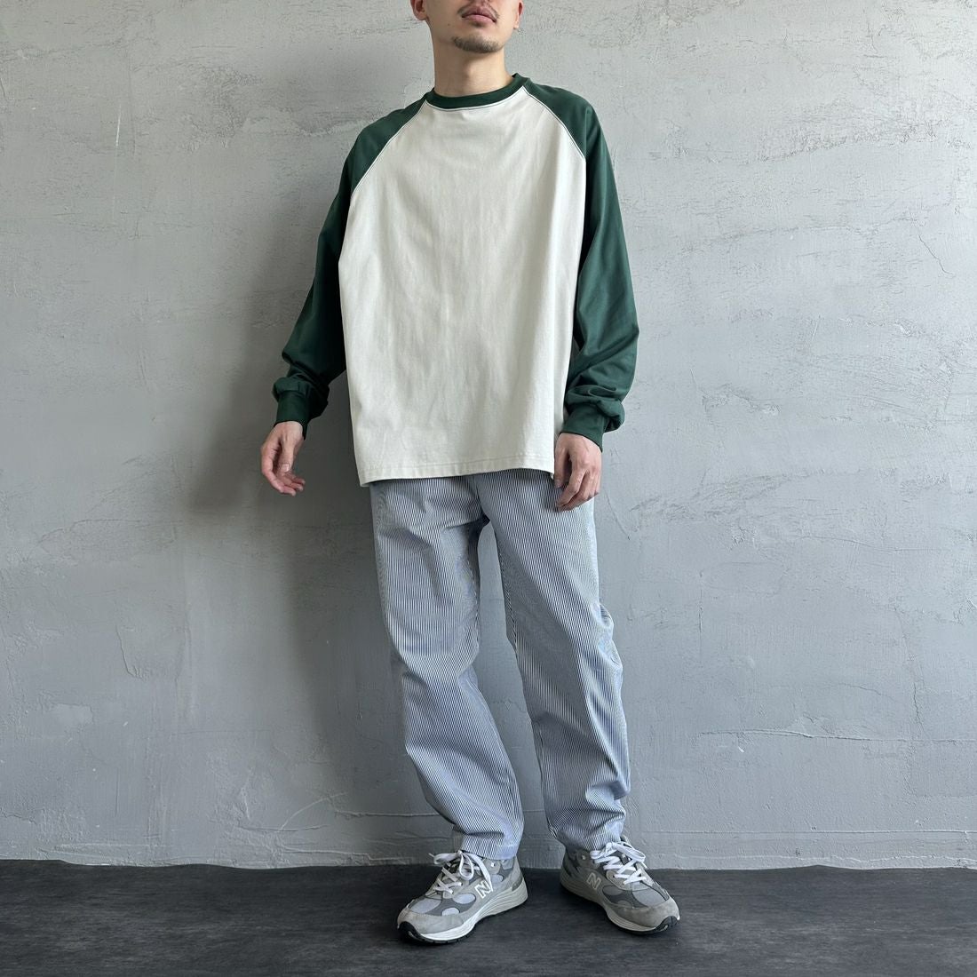 UNIVERSAL OVERALL [ユニバーサルオーバーオール] 別注 シェフパンツ [U2513601IN-JF] HICKORY &&モデル身長：168cm 着用サイズ：S&&