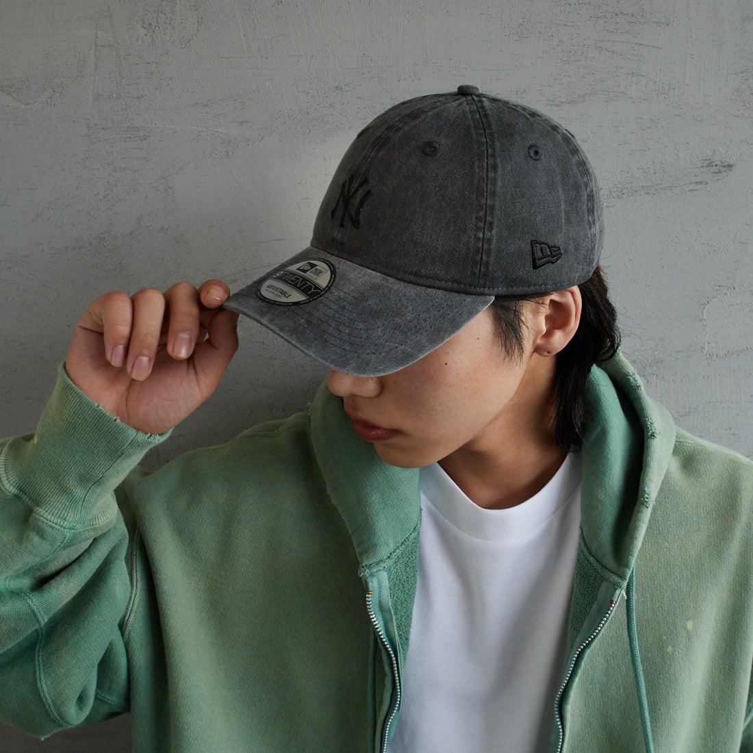 NEW ERA [ニューエラ] 別注 9TWENTY アシッドウォッシュ加工キャップ [14667308-JF] BLACK