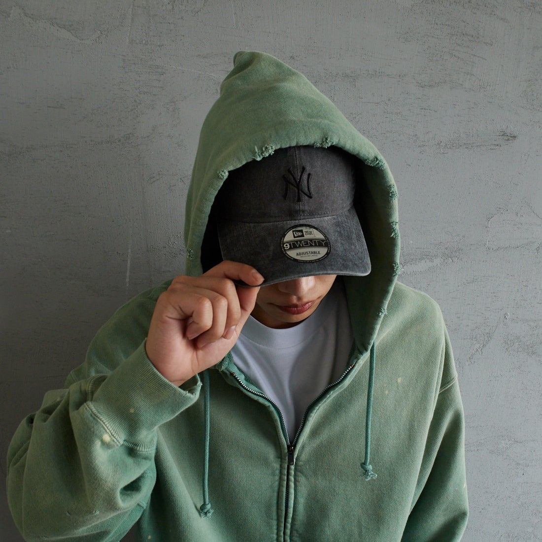 NEW ERA [ニューエラ] 別注 9TWENTY アシッドウォッシュ加工キャップ [14667308-JF] BLACK