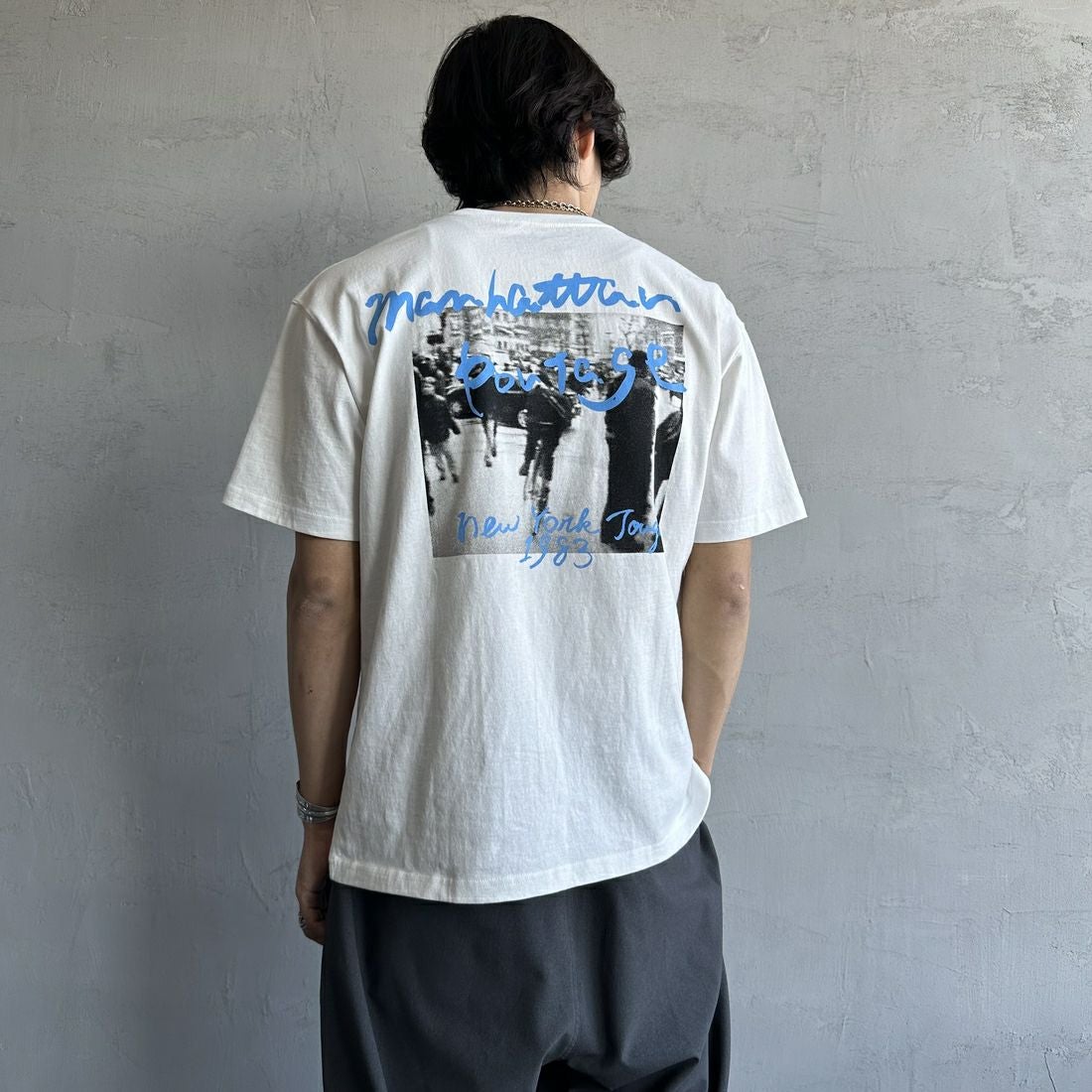 WHITE&&モデル身長：179cm 着用サイズ：L&&