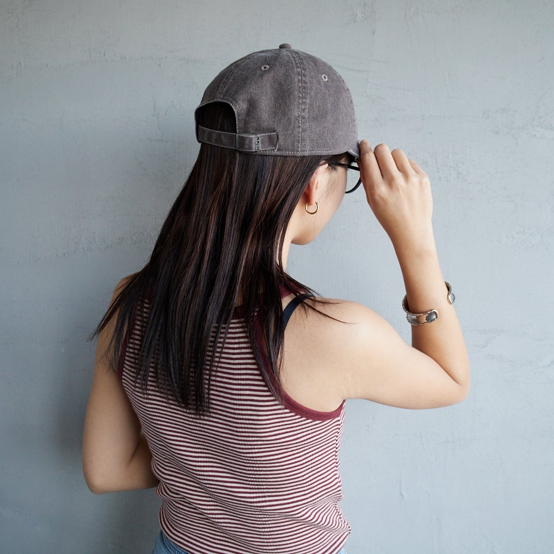 NEW ERA [ニューエラ] 別注 9TWENTY アシッドウォッシュ加工キャップ [14682598-JF] BROWN