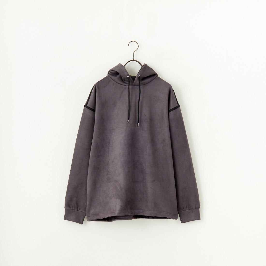 SLICK [スリック] ストレッチフェイクスエードプルパーカー [5155921] 720 COAL B