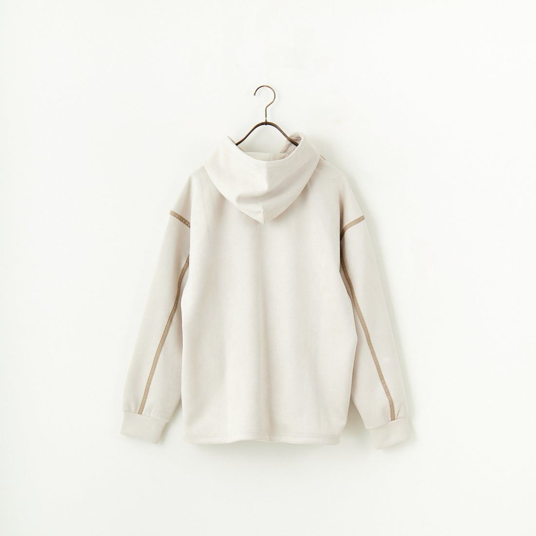 SLICK [スリック] ストレッチフェイクスエードプルパーカー [5155921] 520 GRY BE