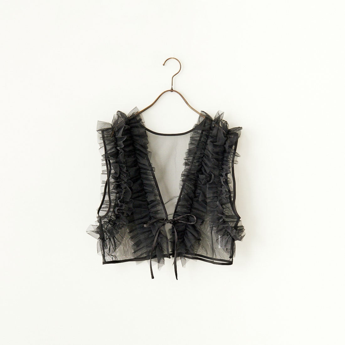 nenom [ネノム] 2WAY チュールフリルベスト [NE24122032] 09 BLACK