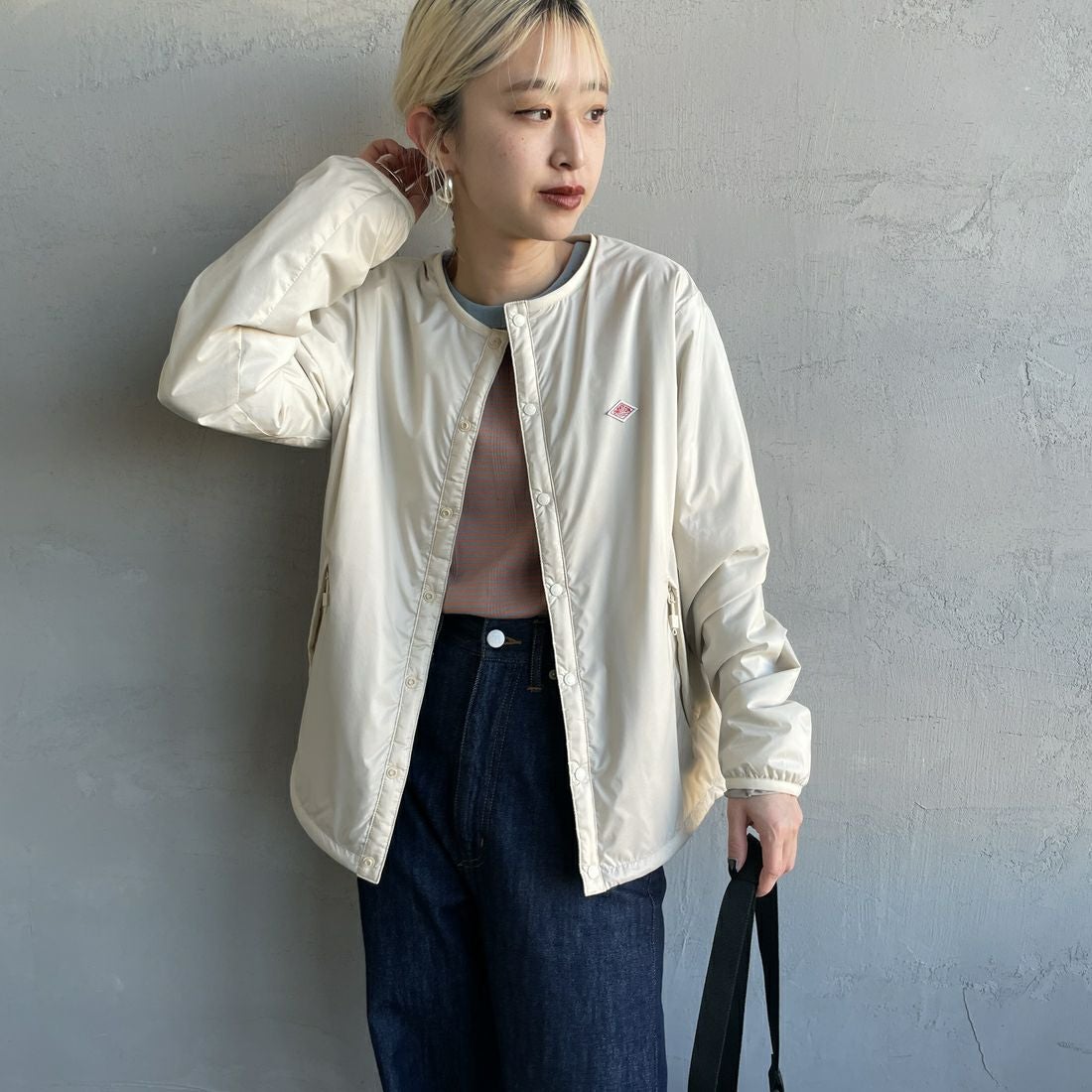 DANTON [ダントン] インサレーションノーカラージャケット [DT