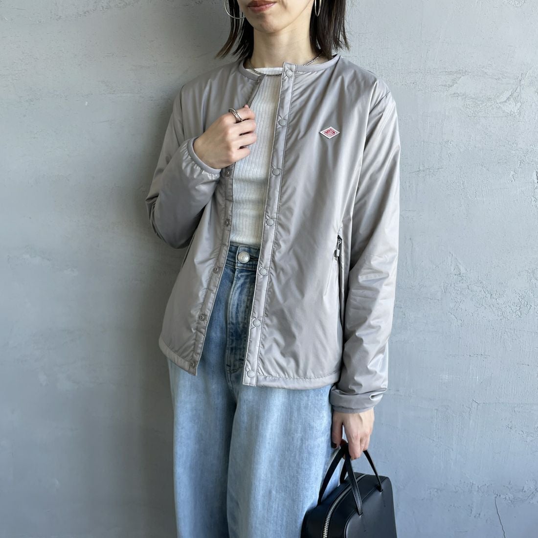 DANTON [ダントン] インサレーションノーカラージャケット [DT