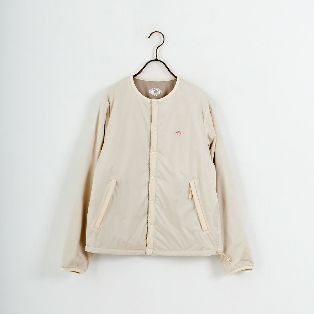 DANTON [ダントン] インサレーションノーカラージャケット [DT-A0632SNT] IVORY