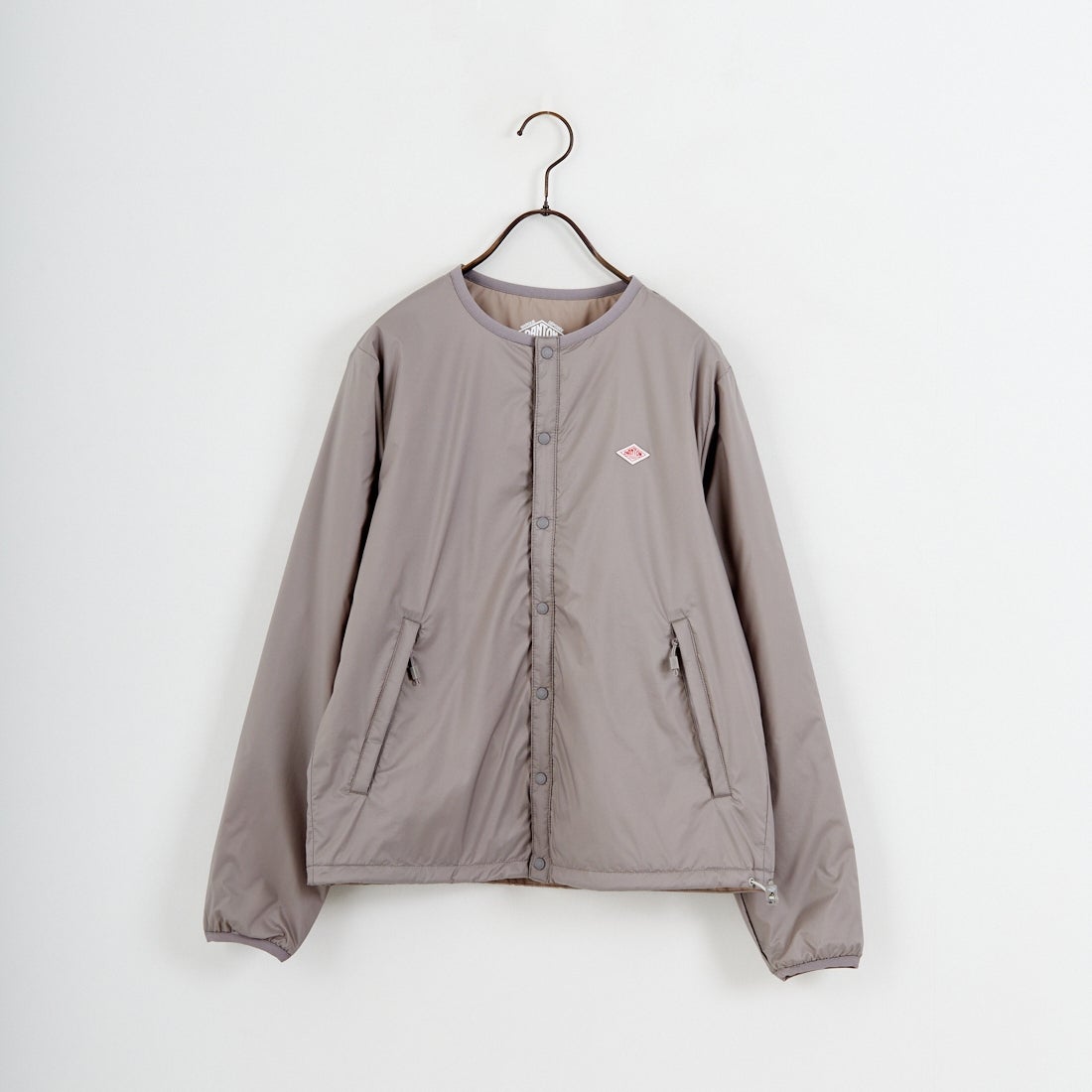 DANTON [ダントン] インサレーションノーカラージャケット [DT-A0632SNT] TAUPE