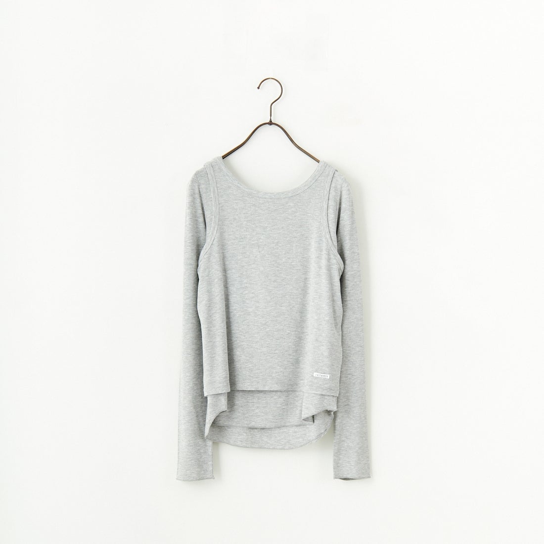 nenom [ネノム] 2ピース アメスリレイヤードシアーカットソー [NE25112004] 07 GRAY