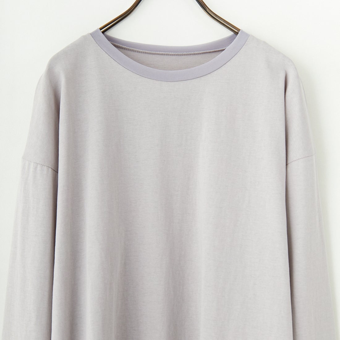 nenom [ネノム] 袖シアー切り替え ロングスリーブカットソー [NE23142058] 05 L.GRAY