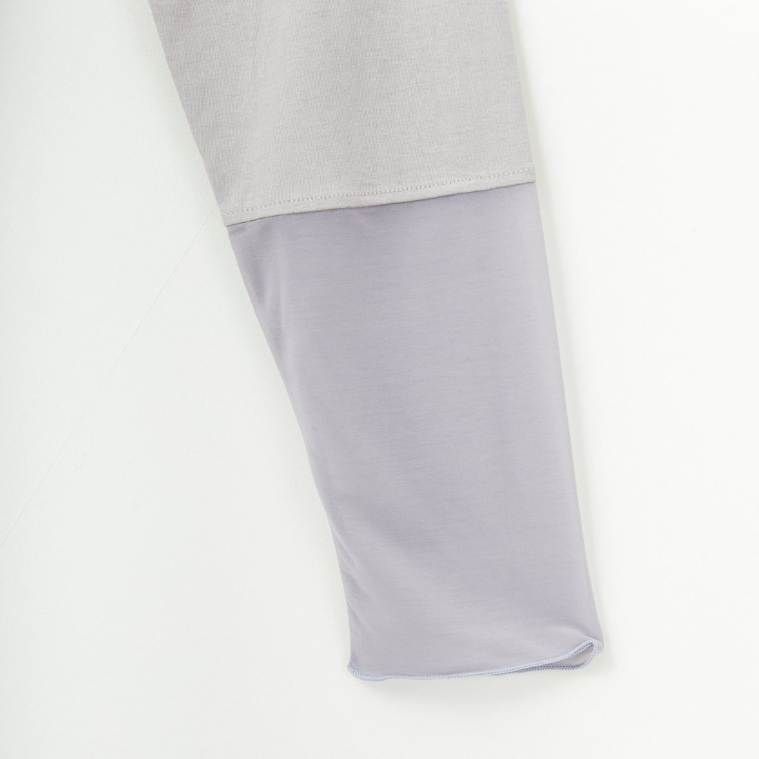 nenom [ネノム] 袖シアー切り替え ロングスリーブカットソー [NE23142058] 05 L.GRAY