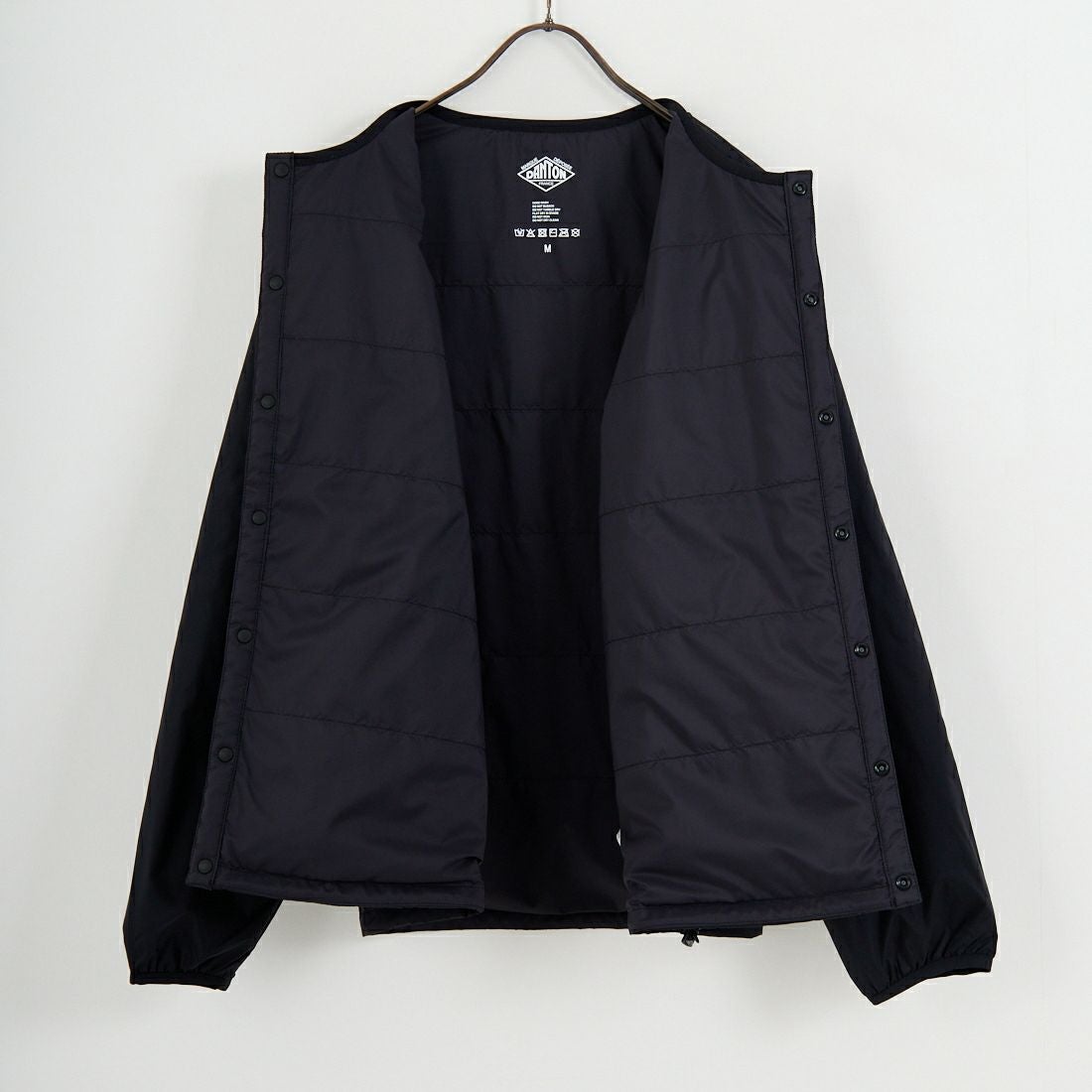 DANTON [ダントン] インサレーションノーカラージャケット [DT-A0633SNT] BLACK