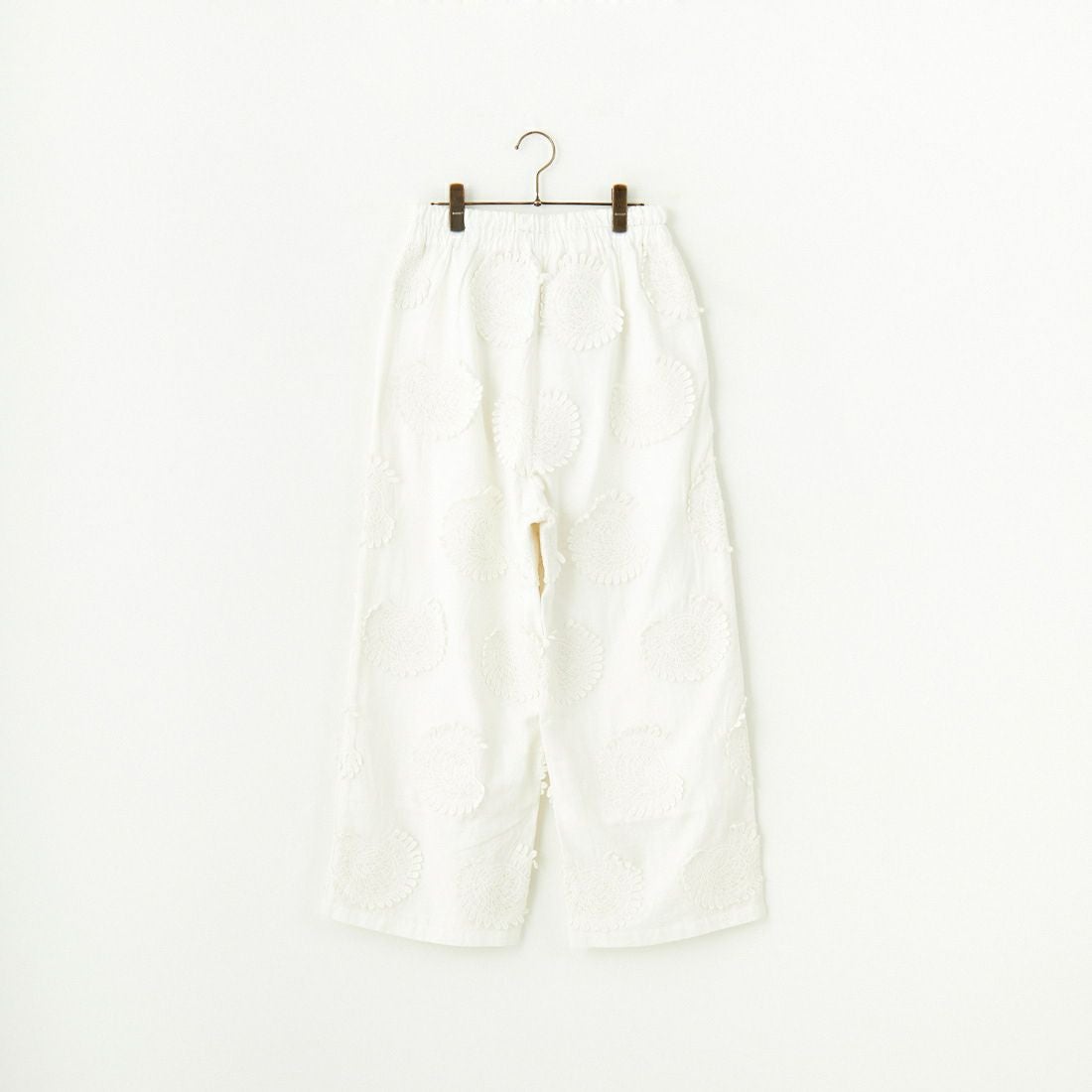 ESTROISLOSE [エストゥロワルーズ] モチーフ刺繍コットンサテンギャザーパンツ [EB24403] 02 OFF