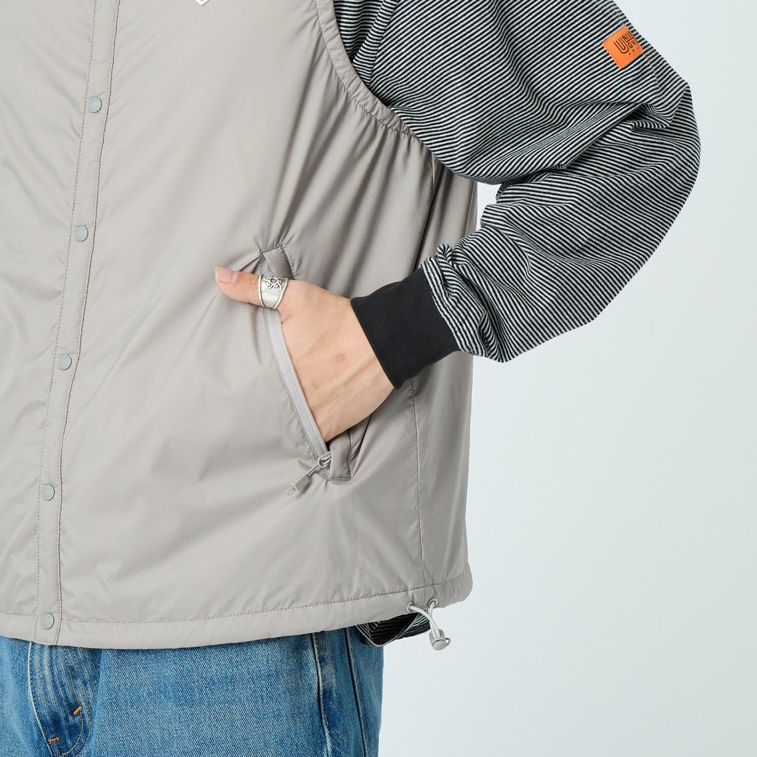 DANTON [ダントン] インサレーションノーカラーベスト [DT-A0635SNT