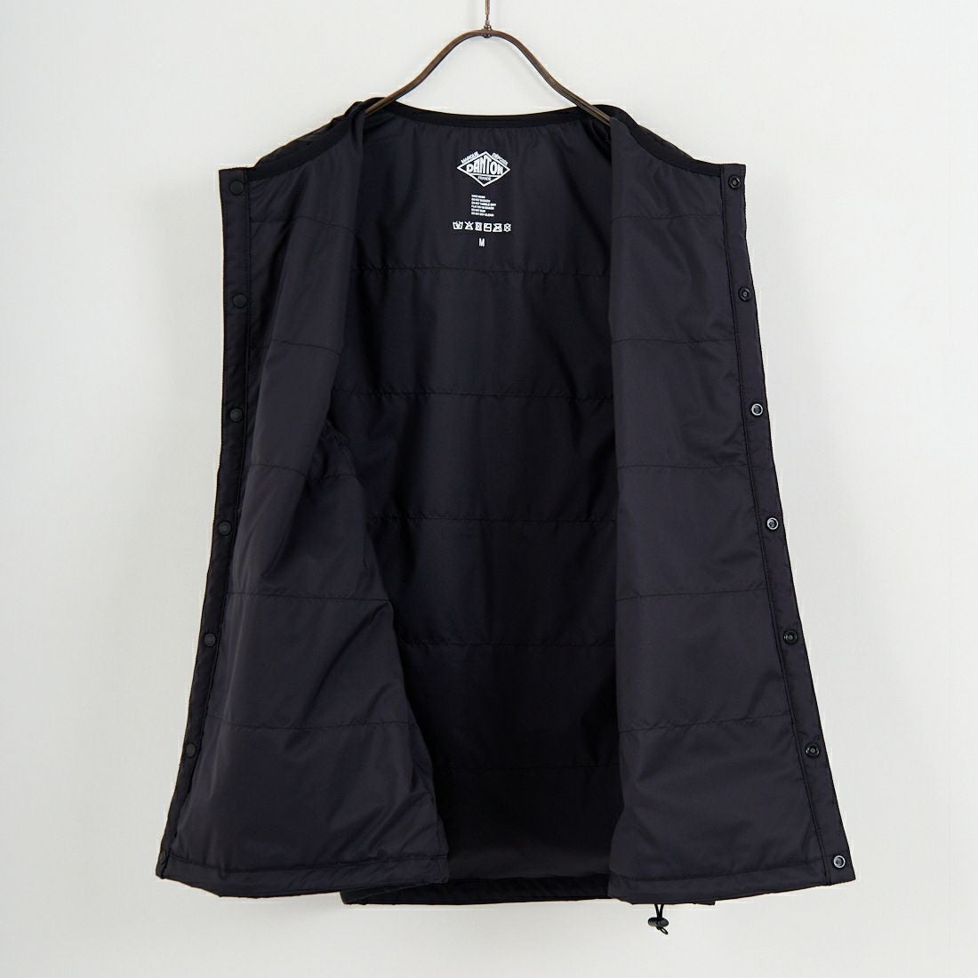 DANTON [ダントン] インサレーションノーカラーベスト [DT-A0635SNT] BLACK