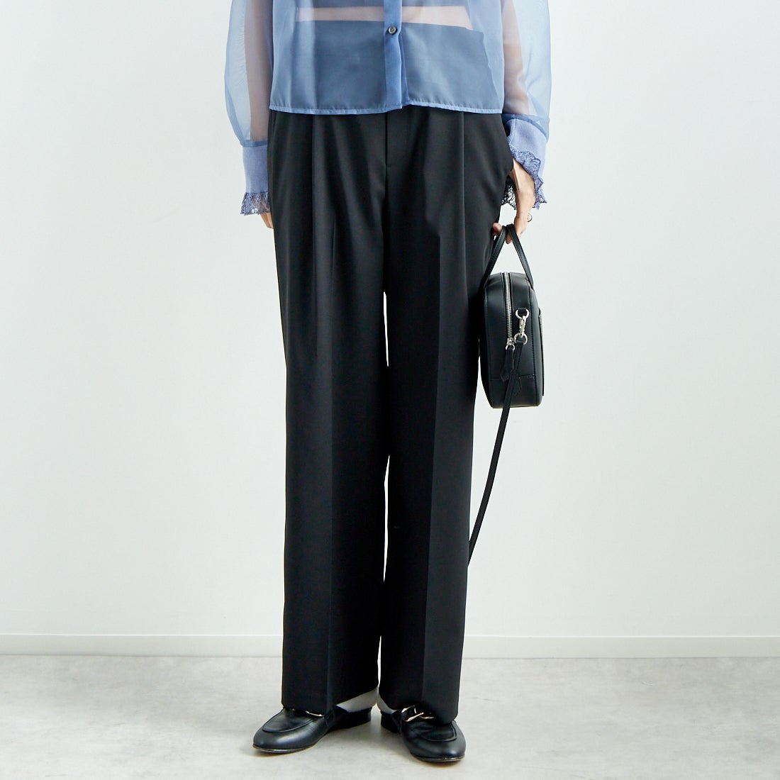 040 ﾌﾞﾗｯｸ&&モデル身長：167cm 着用サイズ：38&&