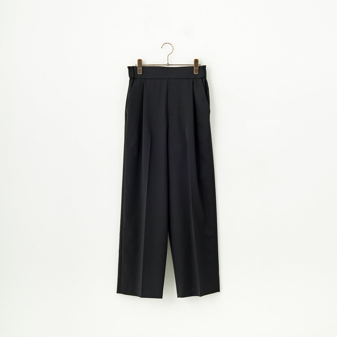 Jeans Factory Clothes [ジーンズファクトリークローズ] ストレッチツイルセミワイドパンツ [M-8139] 040 ﾌﾞﾗｯｸ