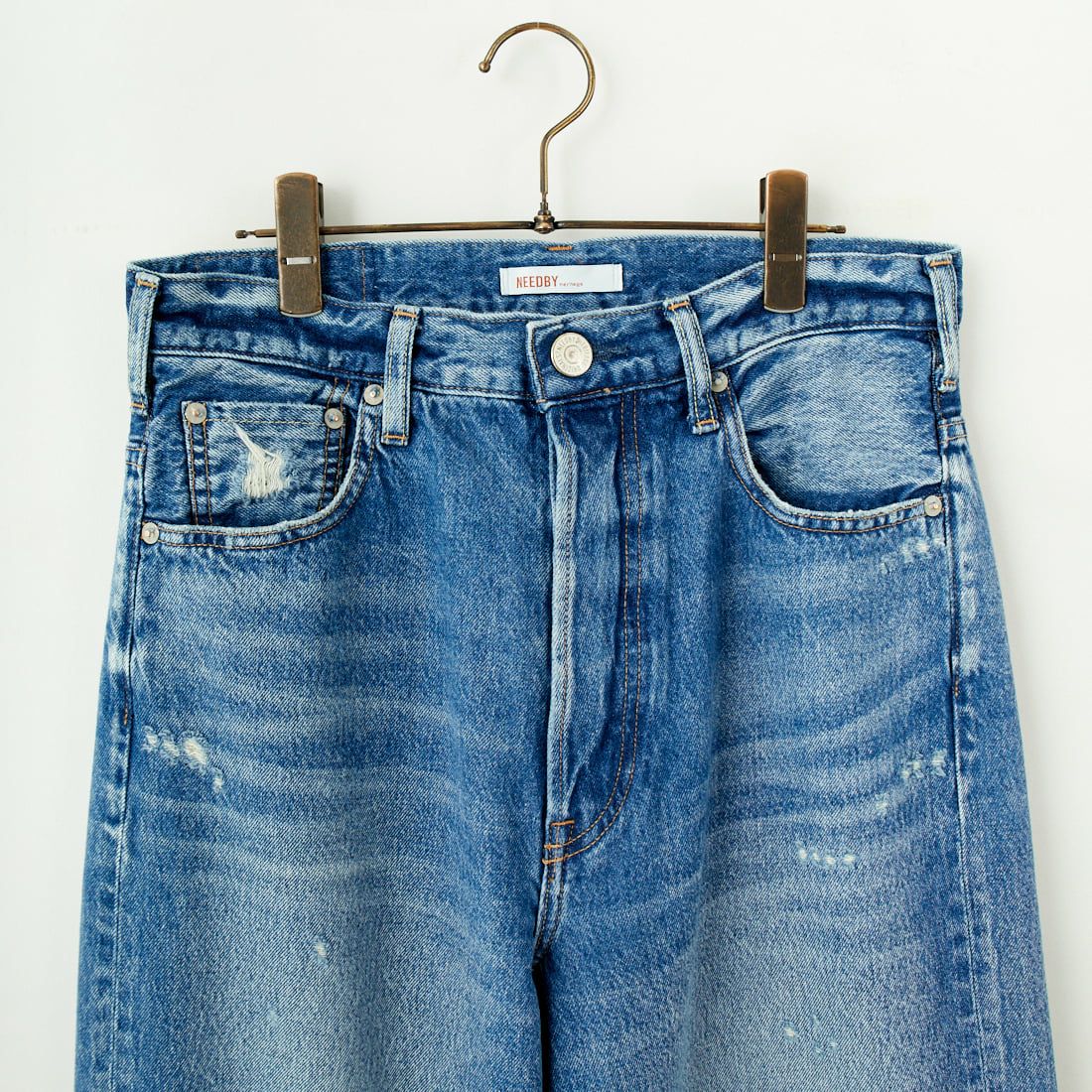 NEEDBY heritage [ニードバイヘリテージ] No.3 ヴィンテージワイドデニム [N1V7V043710B] 10Y BROKEN