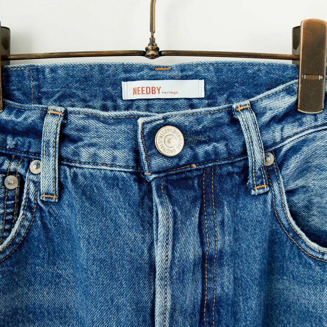 NEEDBY heritage [ニードバイヘリテージ] No.3 ヴィンテージワイドデニム [N1V7V043710B] 10Y BROKEN