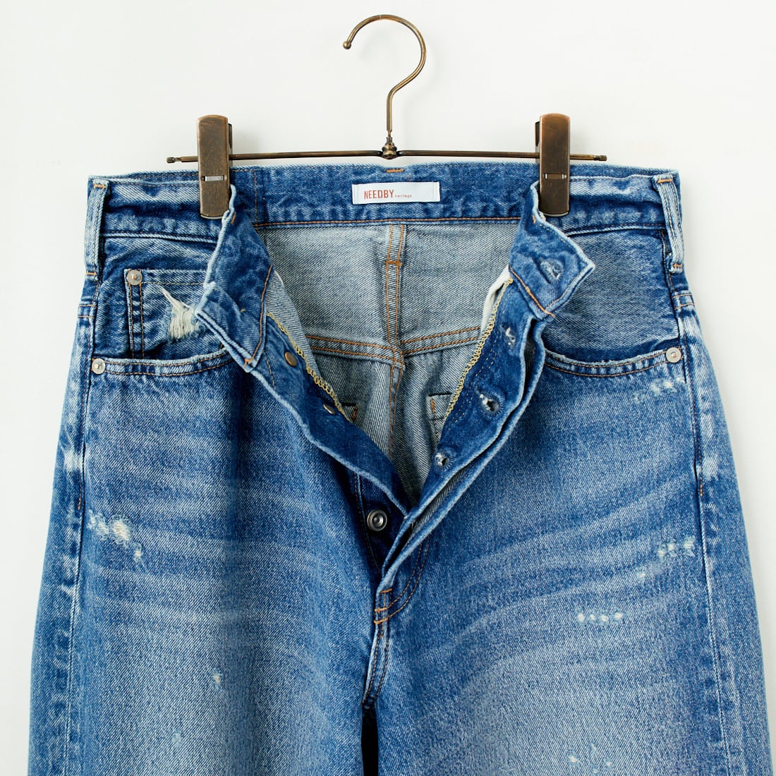 NEEDBY heritage [ニードバイヘリテージ] No.3 ヴィンテージワイドデニム [N1V7V043710B] 10Y BROKEN