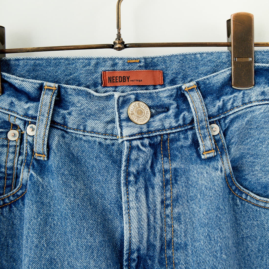 NEEDBY heritage [ニードバイヘリテージ] KOH ワイドテーパードデニム [N1CM01237SMB] S-MD BLUE