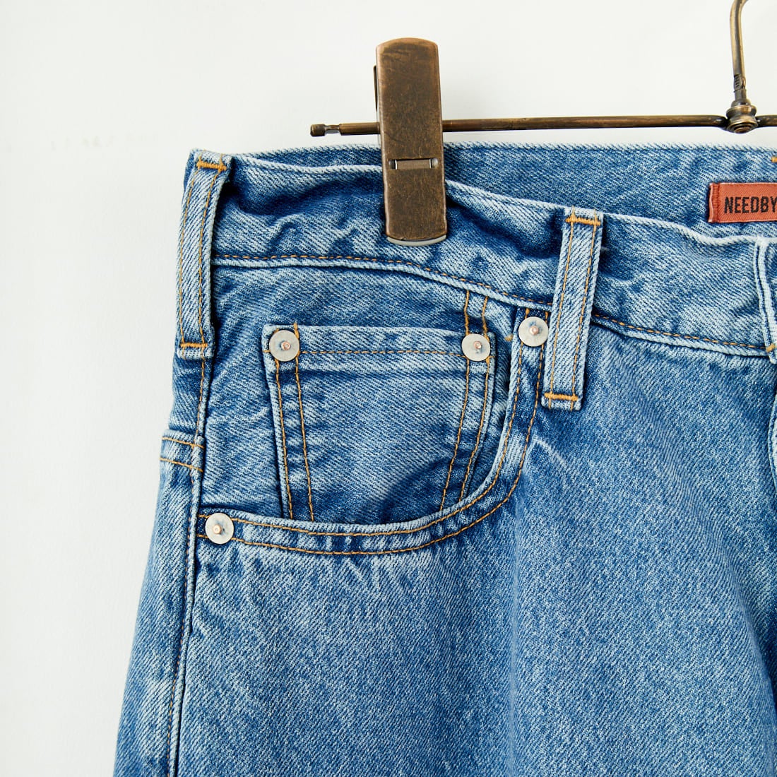 NEEDBY heritage [ニードバイヘリテージ] KOH ワイドテーパードデニム [N1CM01237SMB] S-MD BLUE