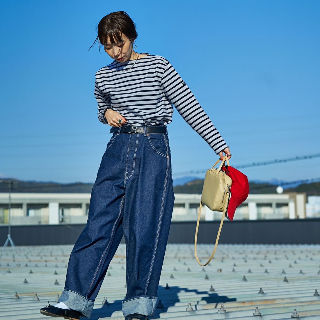 ST.JAMES [セントジェームス] 別注 バスクボーダーロングスリーブT