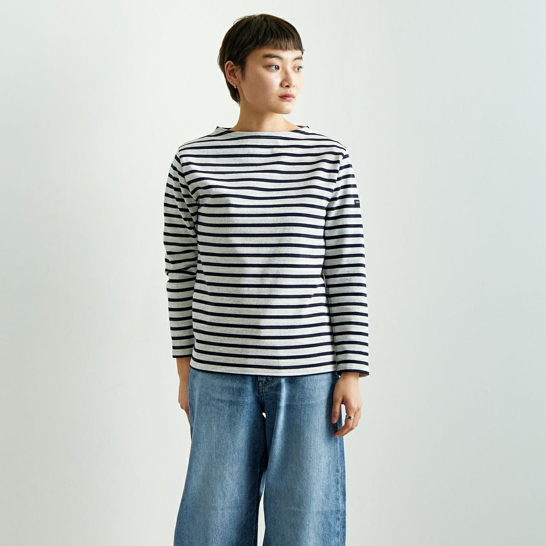 ST.JAMES [セントジェームス] 別注 バスクボーダーロングスリーブT