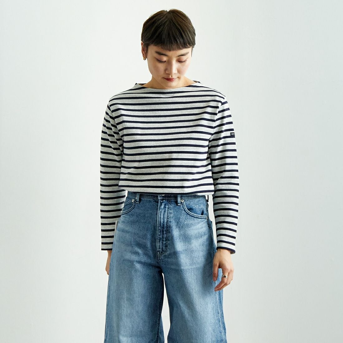 ST.JAMES [セントジェームス] 別注 バスクボーダーロングスリーブT