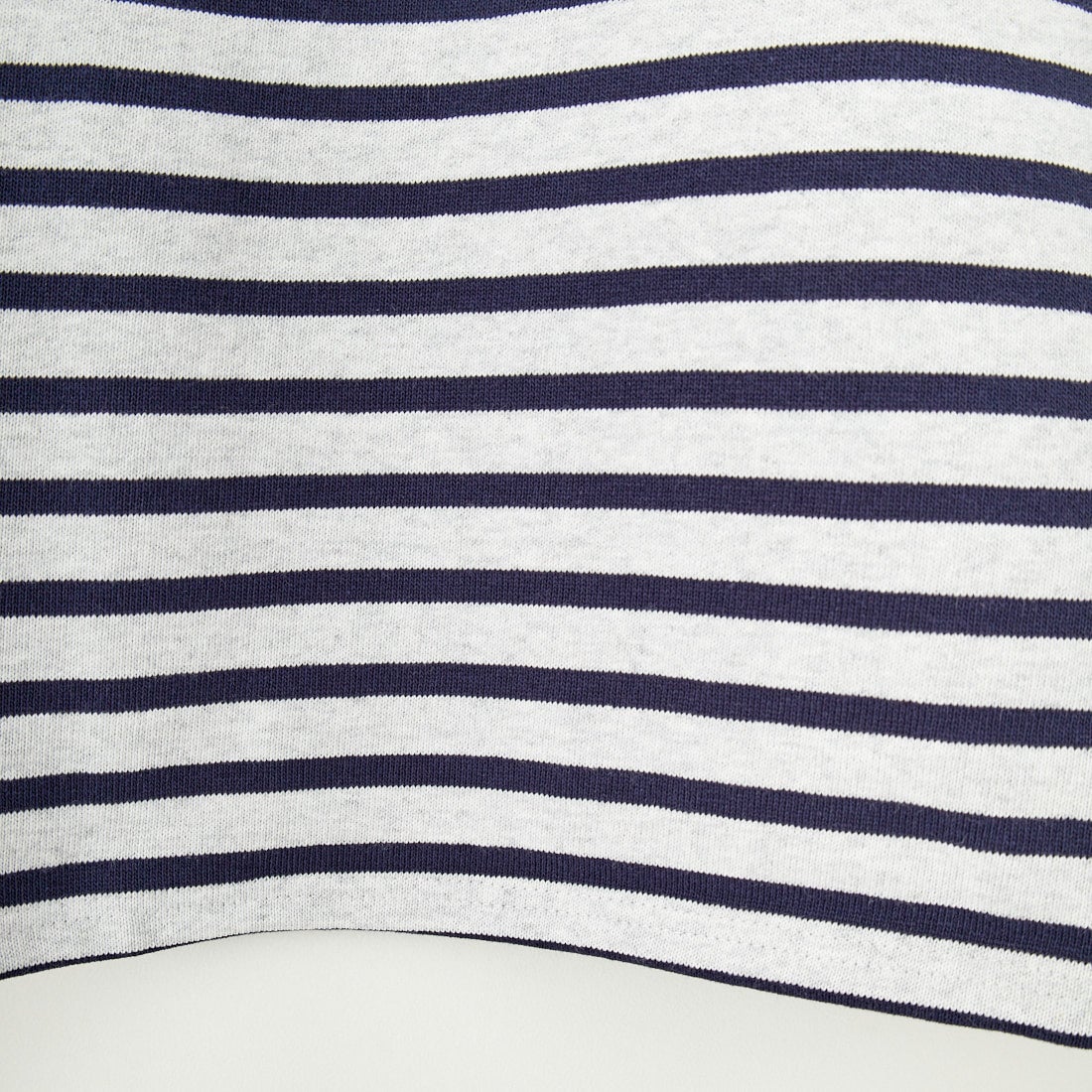 ST.JAMES [セントジェームス] 別注 バスクボーダーロングスリーブTシャツ [OUESSANT-JF] GRI/NAV