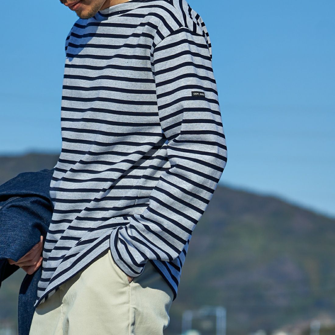 ST.JAMES [セントジェームス] 別注 バスクボーダーロングスリーブT