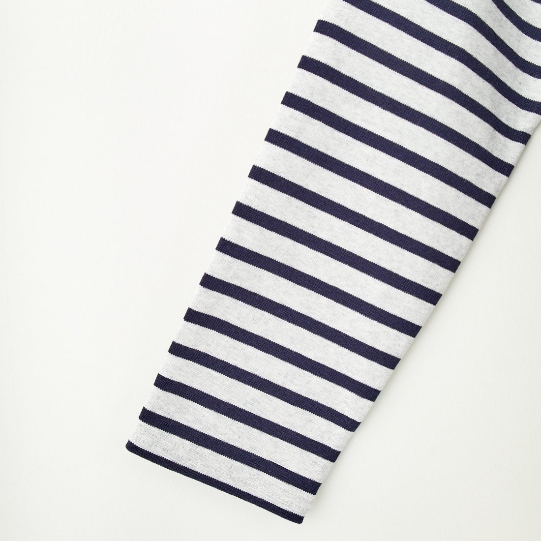 ST.JAMES [セントジェームス] 別注 バスクボーダーロングスリーブTシャツ [OUESSANT-JF] GRI/NAV