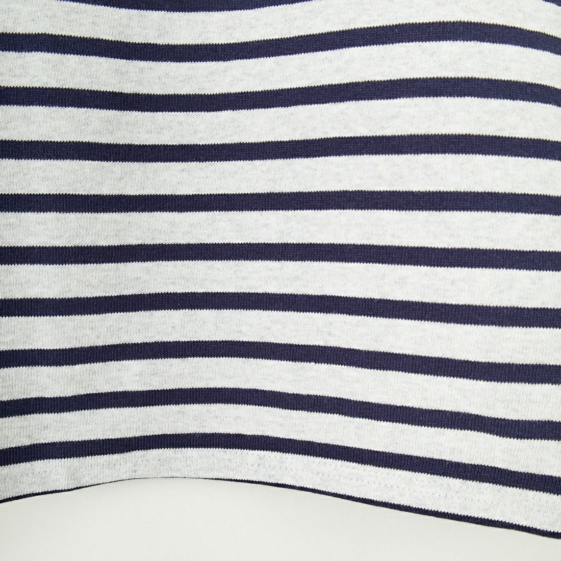 ST.JAMES [セントジェームス] 別注 バスクボーダーロングスリーブTシャツ [OUESSANT-JF] GRI/NAV