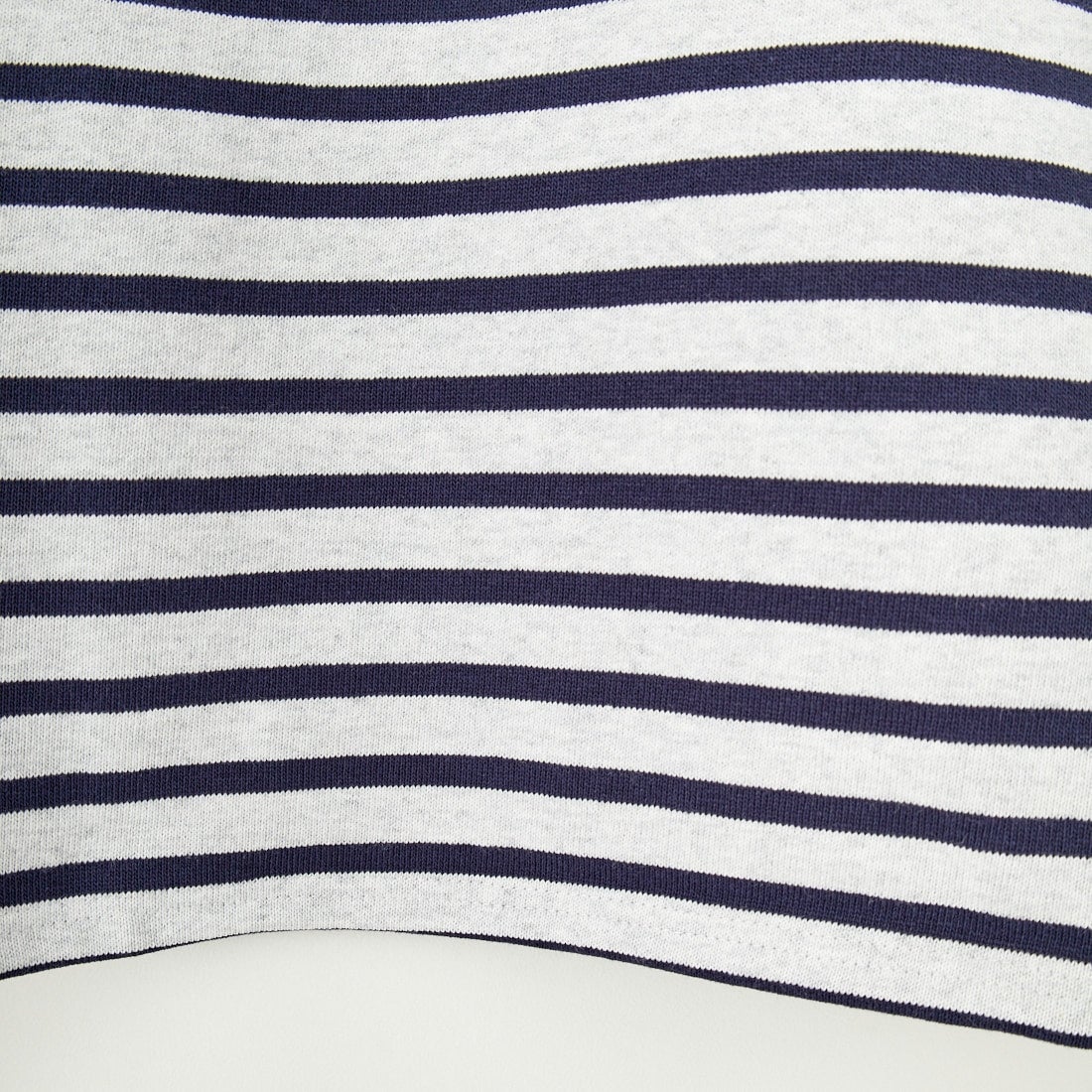 ST.JAMES [セントジェームス] 別注 バスクボーダーロングスリーブTシャツ [OUESSANT-JF] GRI/NAV