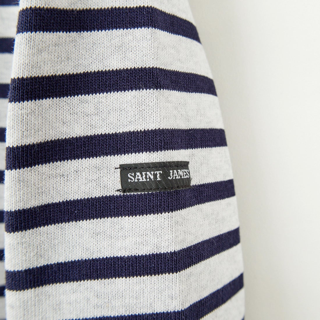 ST.JAMES [セントジェームス] 別注 バスクボーダーロングスリーブTシャツ [OUESSANT-JF] GRI/NAV