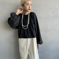 09 BLACK&&モデル身長：150cm 着用サイズ：F&&