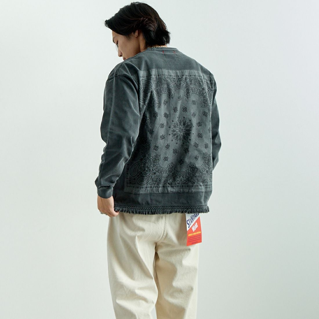 BLACK&&モデル身長：179cm 着用サイズ：M&&