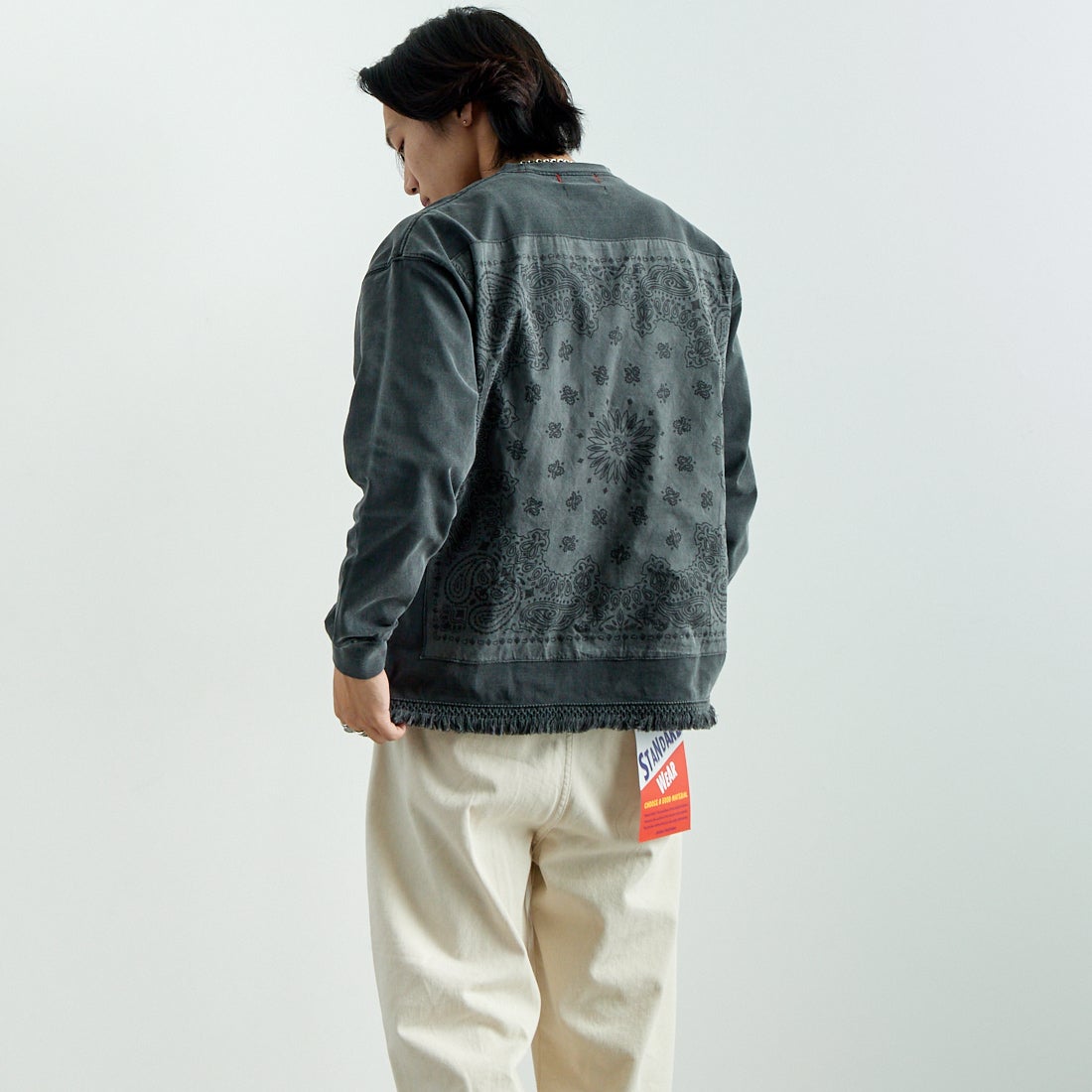 BLACK&&モデル身長：179cm 着用サイズ：M&&