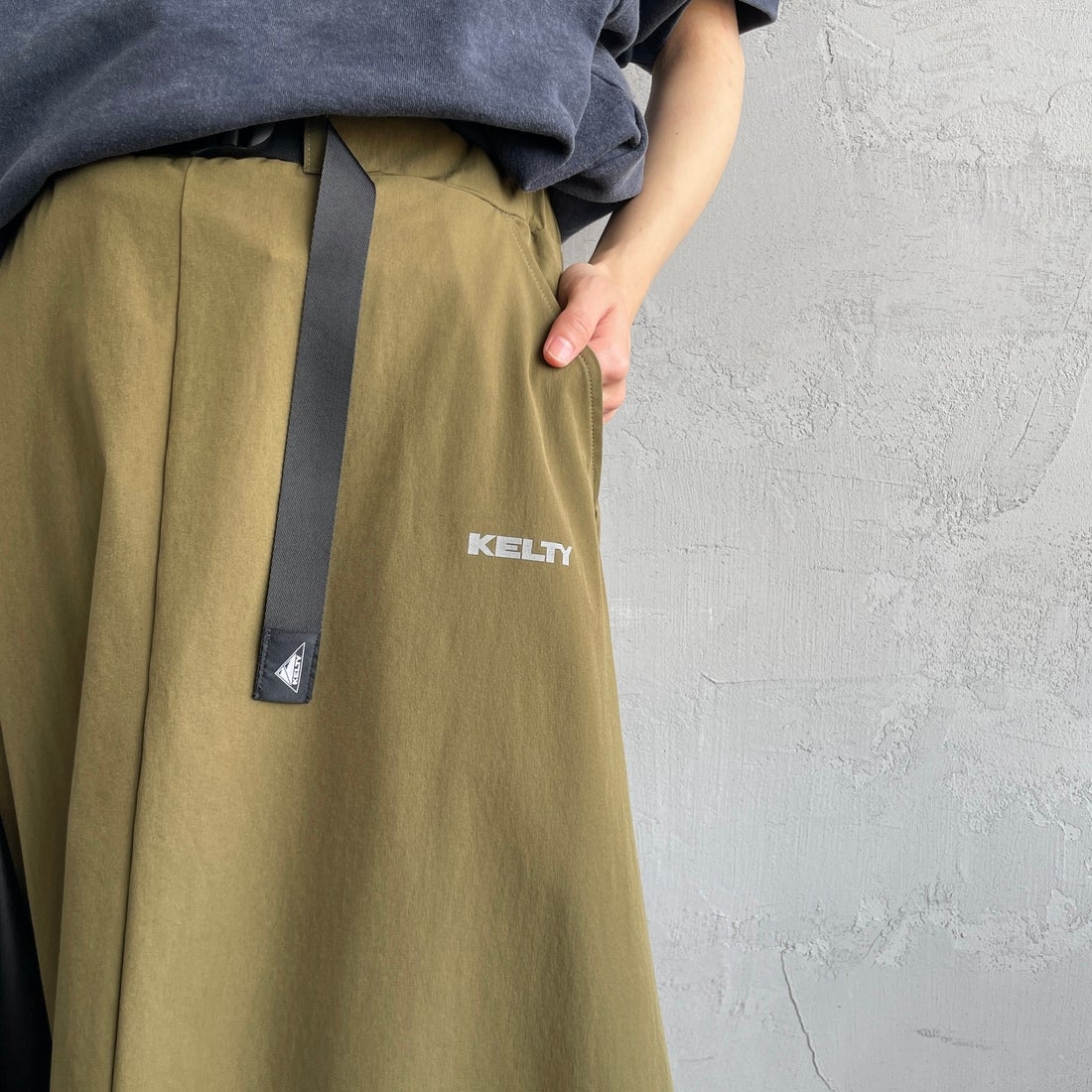 KELTY [ケルティ] 別注 ラッシュコンフォート ナイロンドロストスカート [KE252W30IN03-JF] ｵﾘｰﾌﾞ