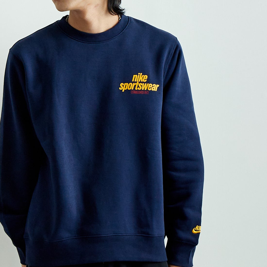 NIKE [ナイキ] クラブフリースクルーネックスウェット [HJ2174] 451 OBSIDI