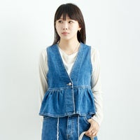 98 L.BLUE&&モデル身長：167cm 着用サイズ：F&&