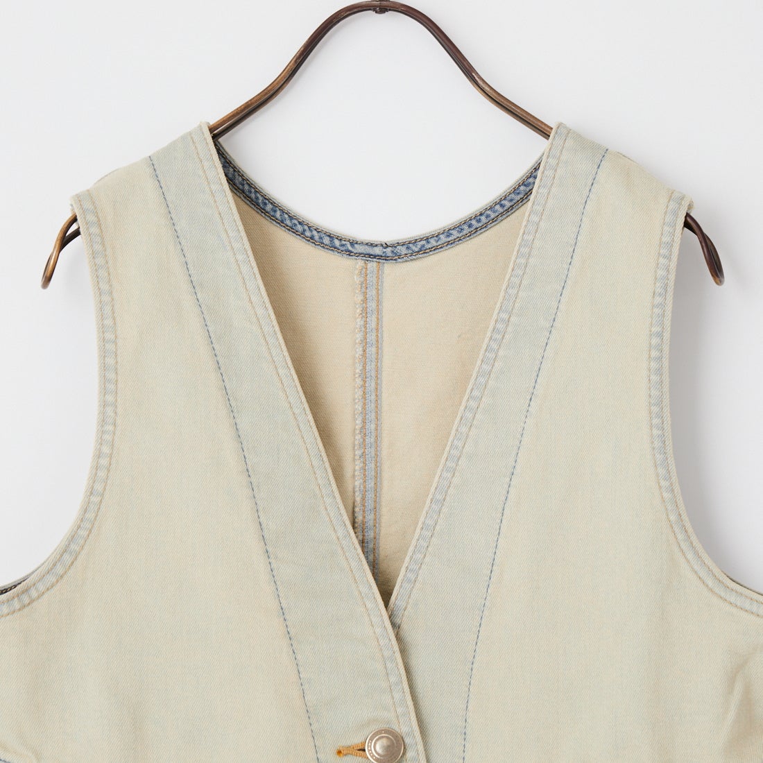 SOMETHING [サムシング] ペプラムデニムビスチェ [ST123] 16 BEIGE