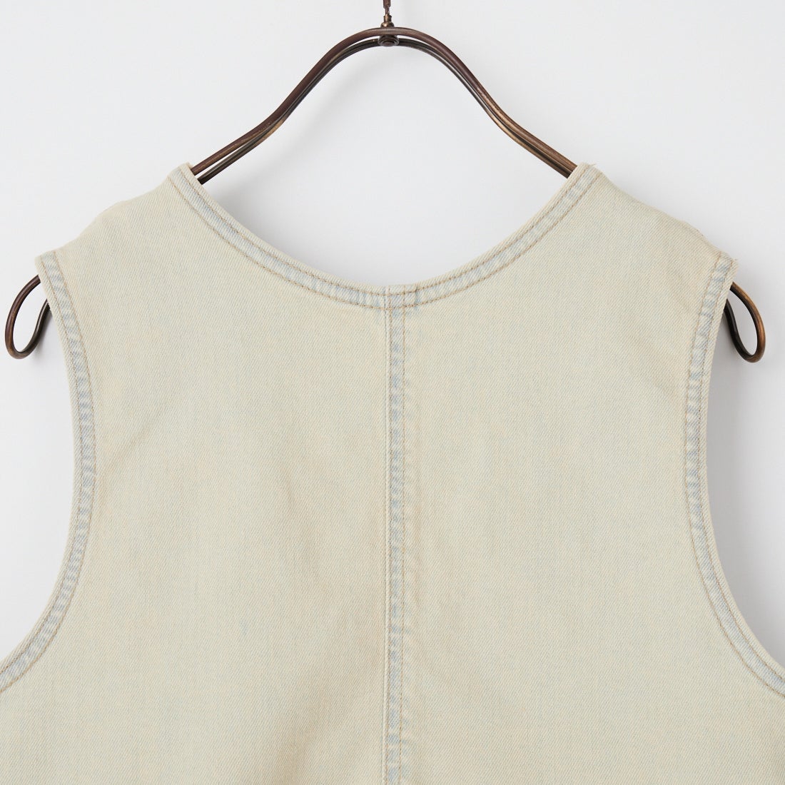 SOMETHING [サムシング] ペプラムデニムビスチェ [ST123] 16 BEIGE