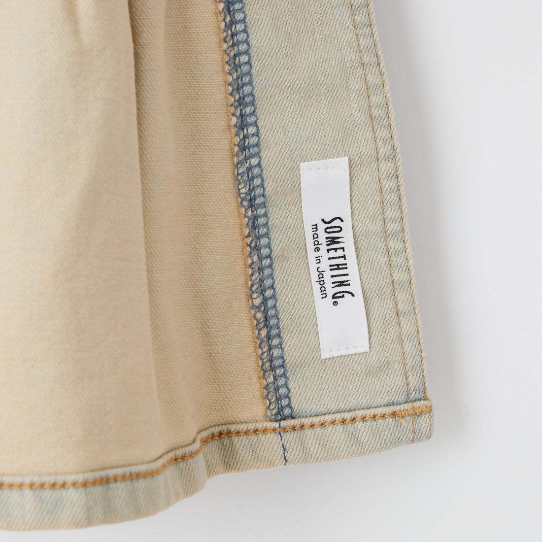 SOMETHING [サムシング] ペプラムデニムビスチェ [ST123] 16 BEIGE