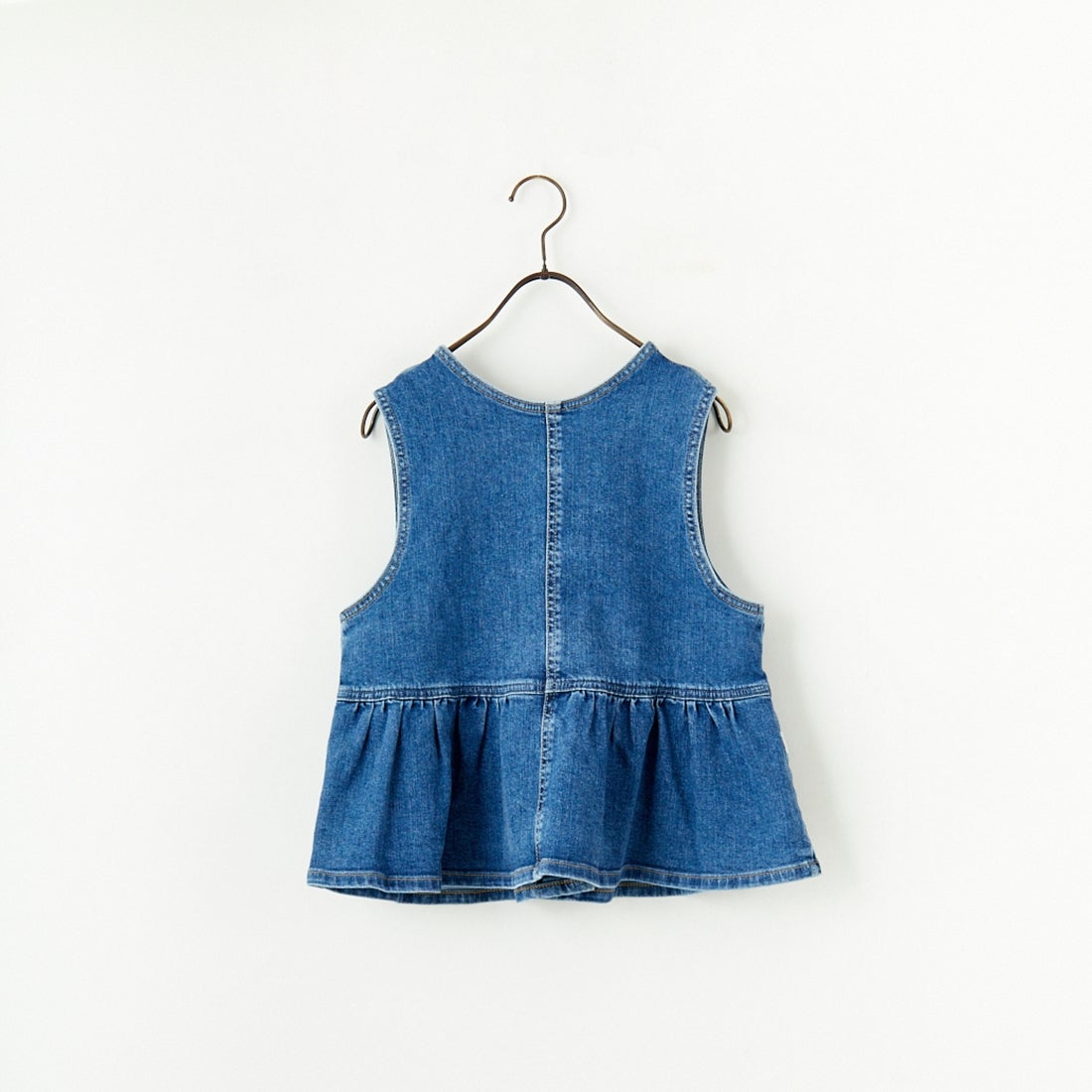 SOMETHING [サムシング] ペプラムデニムビスチェ [ST123] 98 L.BLUE